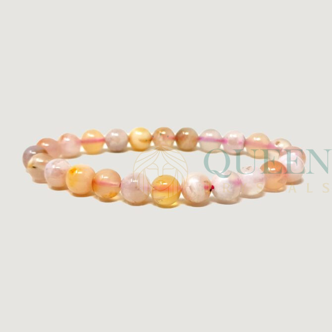 FLOWER AGATE BRACELET