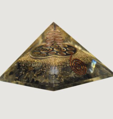 Labradorite Om Symbol Orgonite Pyramid