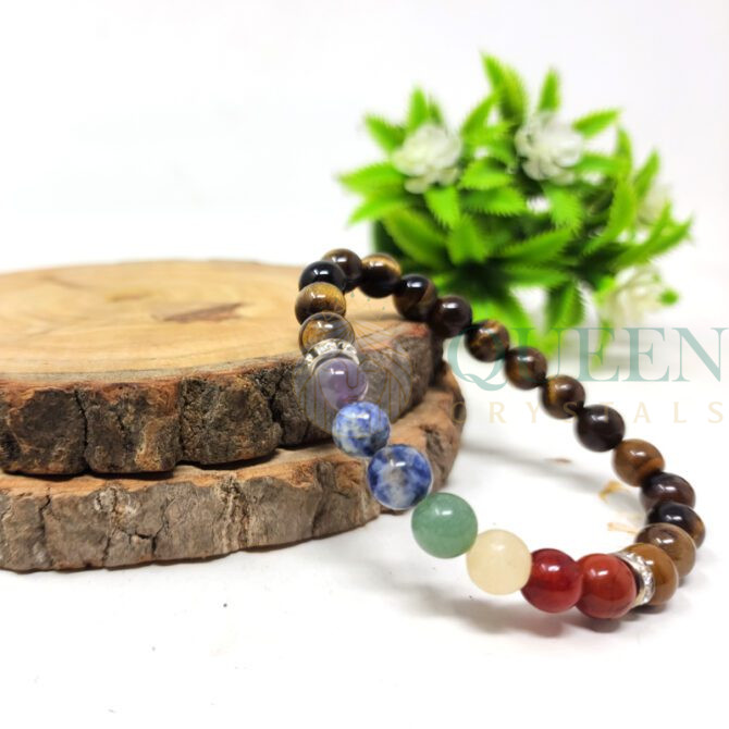 Seven Chakra Tiger Eye Bracelet