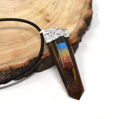 Tiger Eye Chakra Pendant