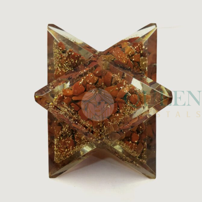 Red Jasper Orgonite Merkaba Star