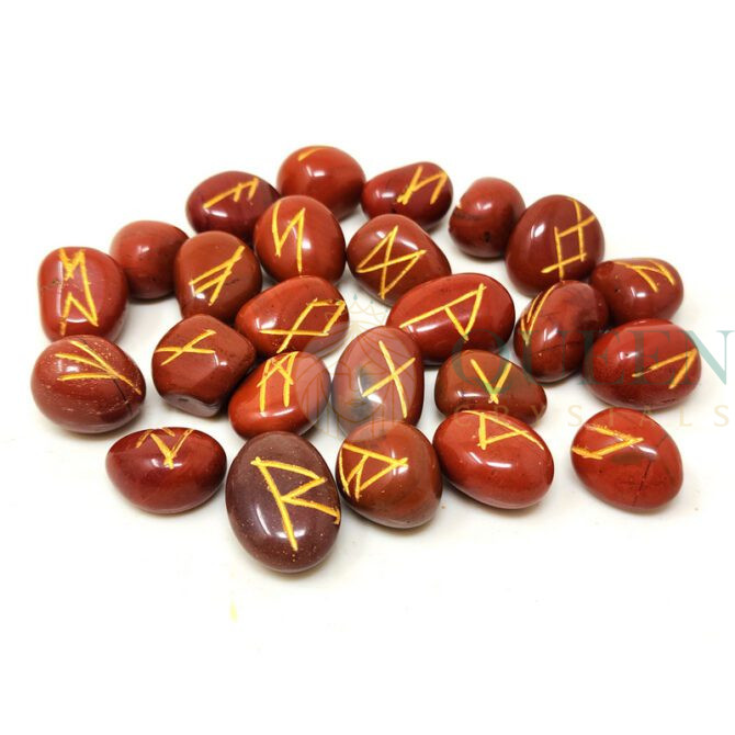 Red Jasper Rune Set
