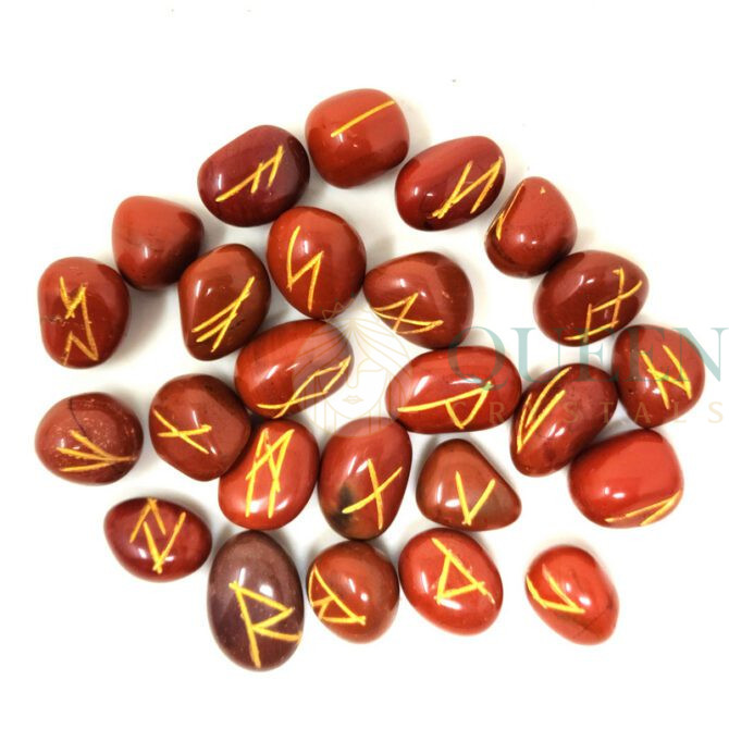 Red Jasper Rune Set