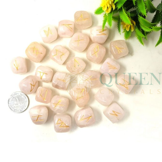 Rose Quartz Rune Set