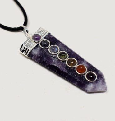 Chakra Lepidolite Pendant