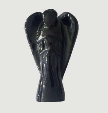 Wholesale Black Agate 1 Inch Angel For Sale 2