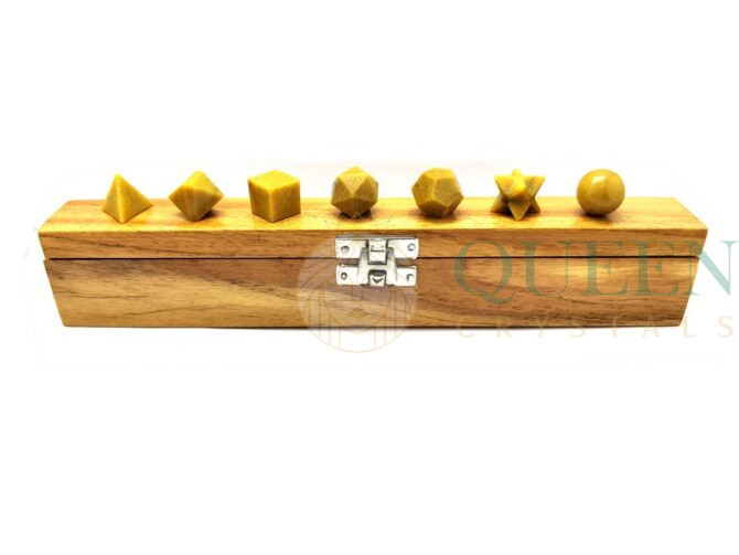 Yellow Jasper Geometry Set (5)